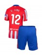 Billige Atletico Madrid Samuel Lino #12 Hjemmedraktsett Barn 2024-25 Kortermet (+ Korte bukser)